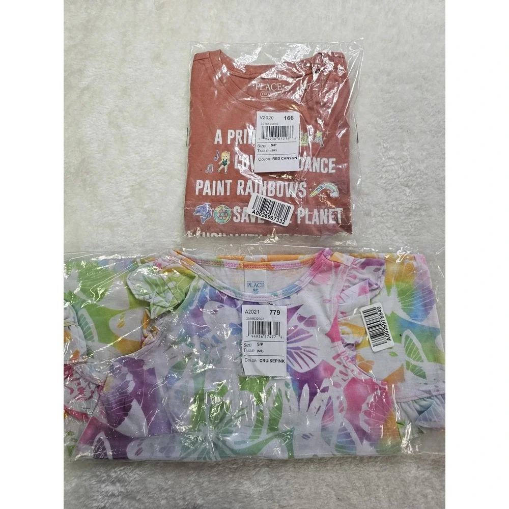The Children's Place Girls 5-6 Sundress & Tshirt - Picture 1 of 7